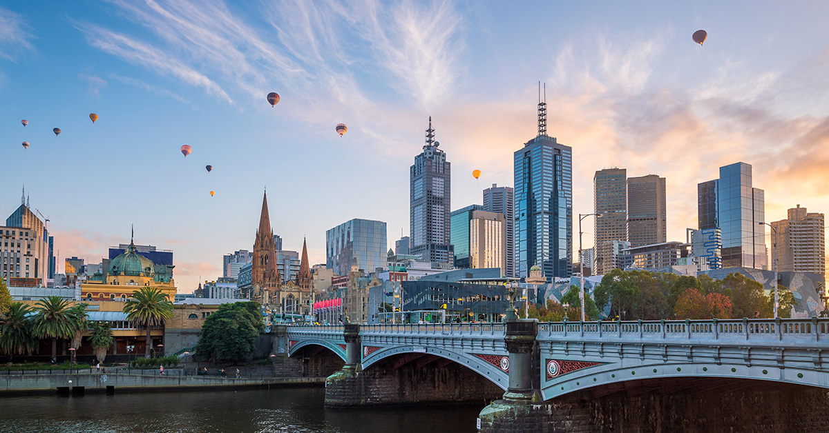 Melbourne city skyline